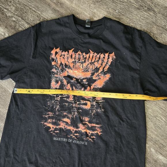 NEW Sabrewulf Band Masters Of Violence T-shirt Mens XL Grunge Punk Heavy Metal - Picture 6 of 9